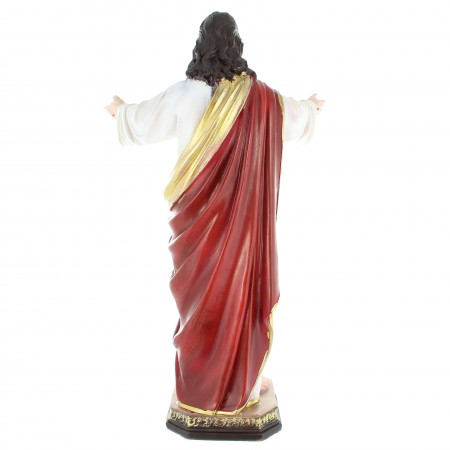 Statua in resina di 40 cm del Sacro Cuore di Gesù di Montmartre