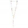 String rosary with multicoloured beads