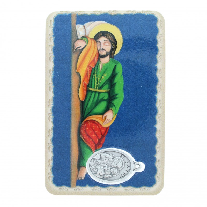 Santino del sogno di San Giuseppe con una medaglia