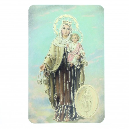 Carte de prière de Notre Dame du Mont Carmel