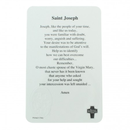 Saint Joseph prayer card