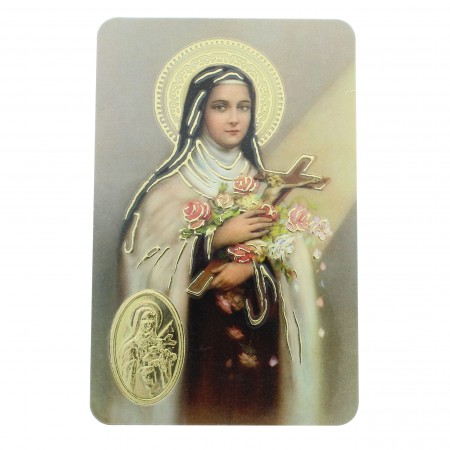 Saint Theresa prayer card