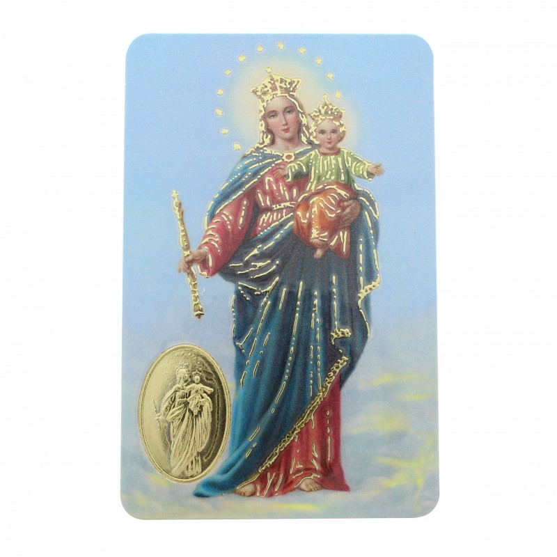 Mary Help of Christians prayer card