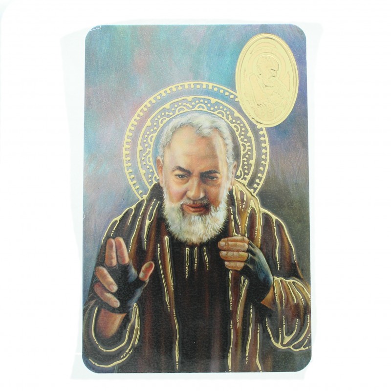 Carte de prière de Padre Pio