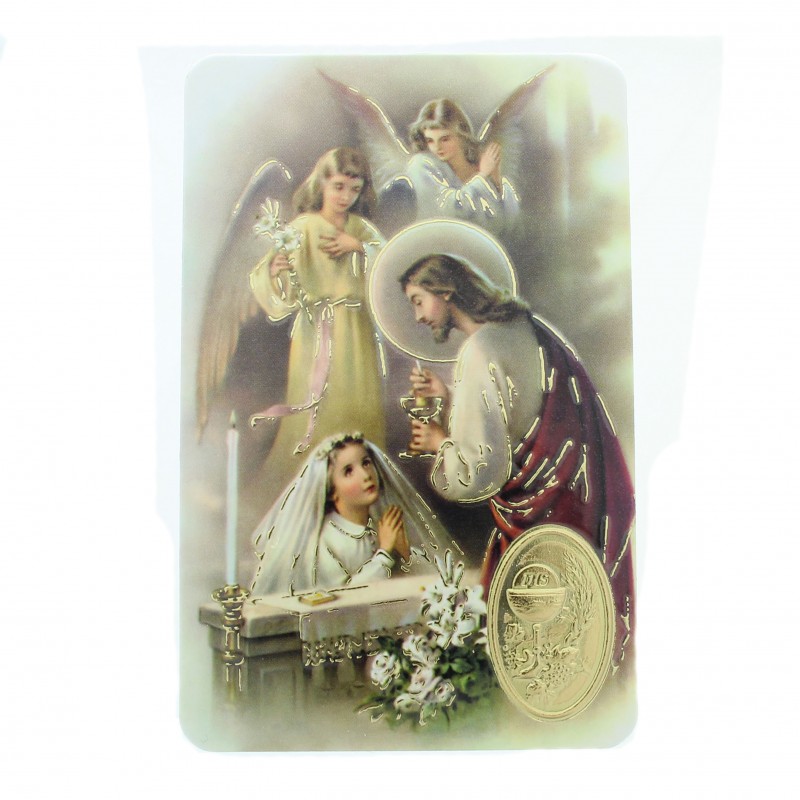 Communion prayer card for girls