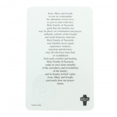 Holy Family prayer card