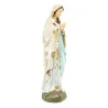 Statue Notre Dame de Lourdes à paillettes en résine 28cm