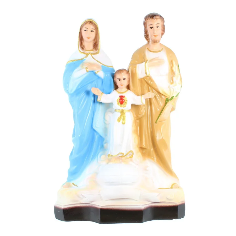 Statue de la Sainte Famille 30cm en résine