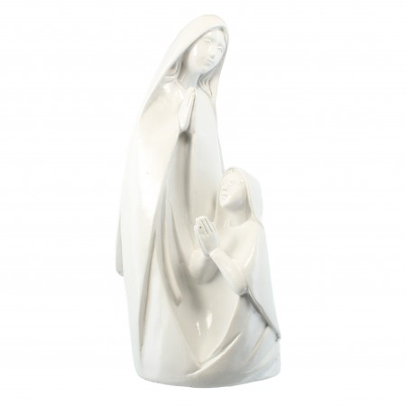 Apparition statue in white resin 22cm