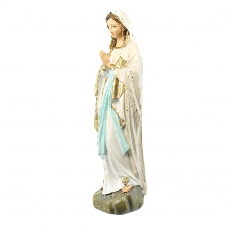 Glitter statue of Our Lady of Lourdes 18cm