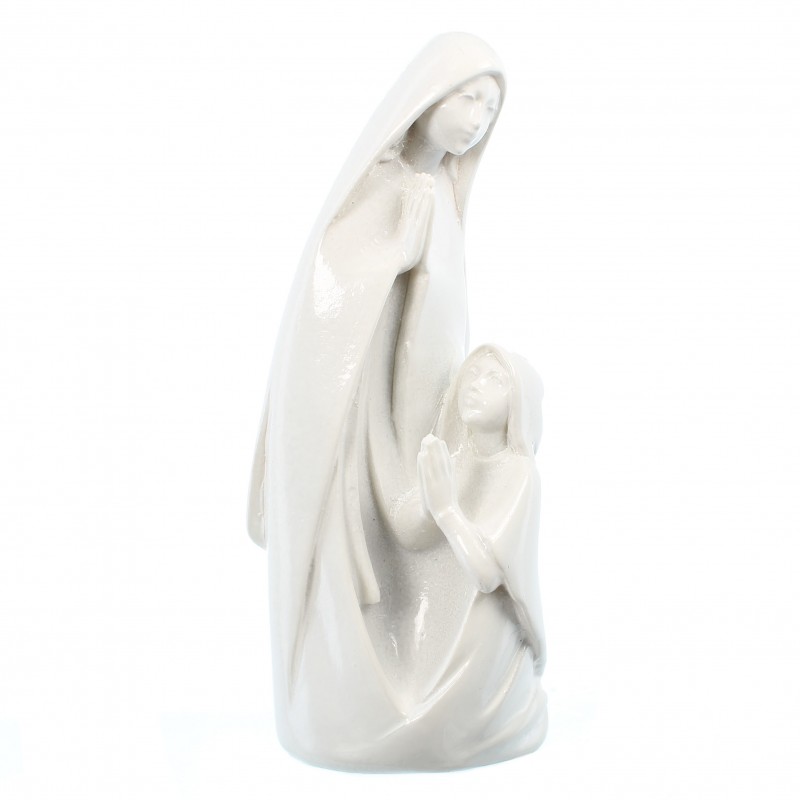Statue de l'Apparition en résine blanche 10cm