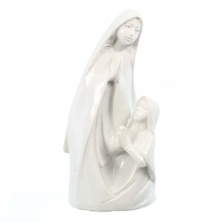 Statua dell'Apparizione in resina bianca 8cm