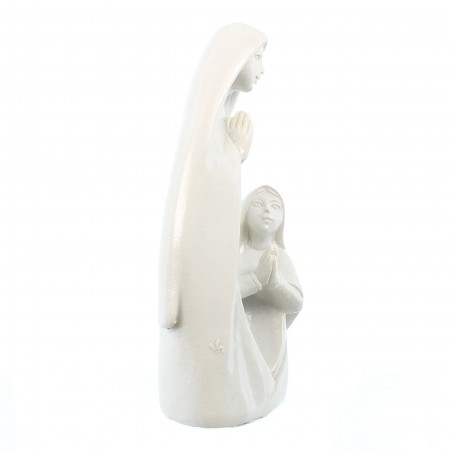 Statua dell'Apparizione in resina bianca 8cm