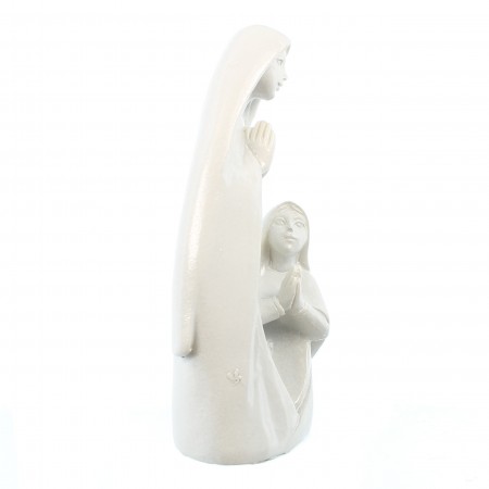 Statue de l'Apparition en résine blanche 8cm