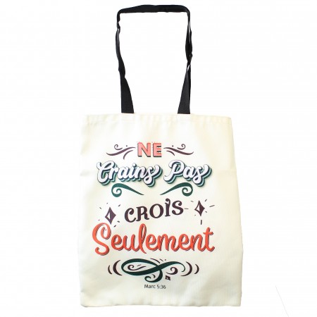 Sac "Ne crains pas, crois seulement" 35x40cm