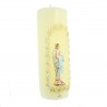 Candle Our Lady of Lourdes in relief 7x19cm