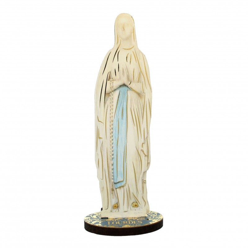 Silhouette de Notre Dame de Lourdes de 14cm