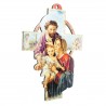 Croce della Sacra Famiglia in legno 10x15cm