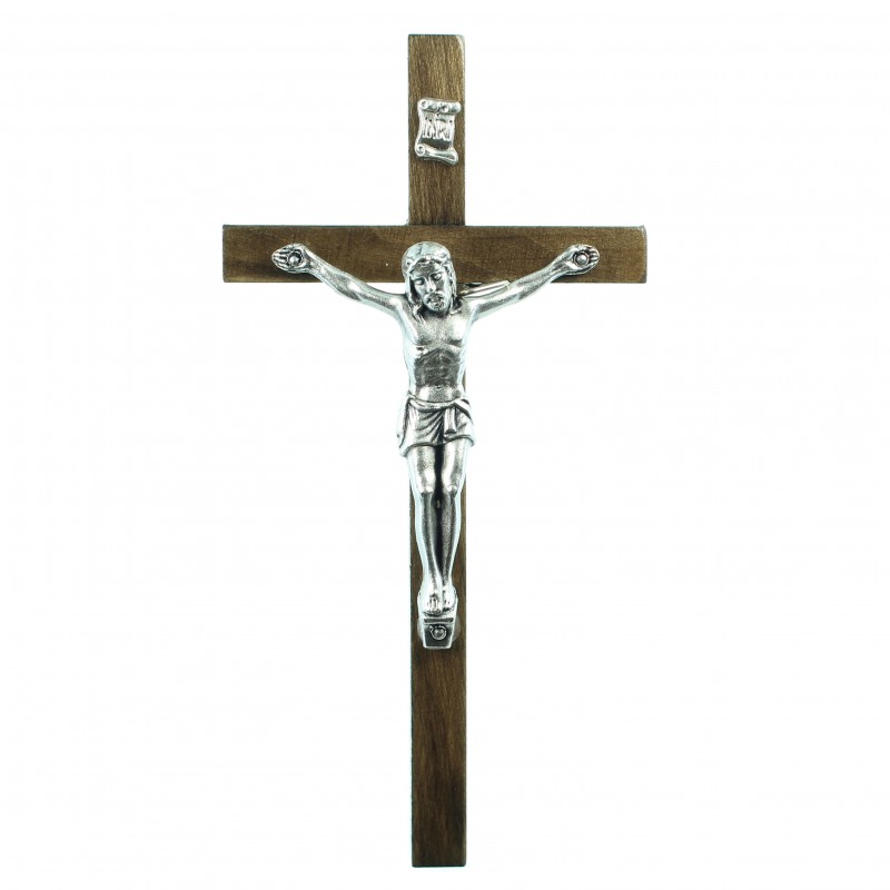 Croix anneau en palissandre de 11cm