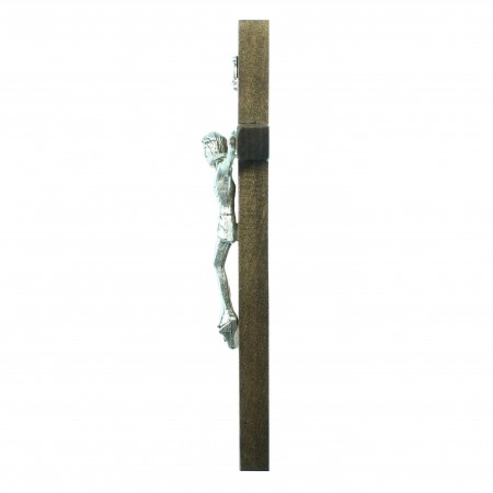 Croce ad anello in legno di palissandro da 11 cm