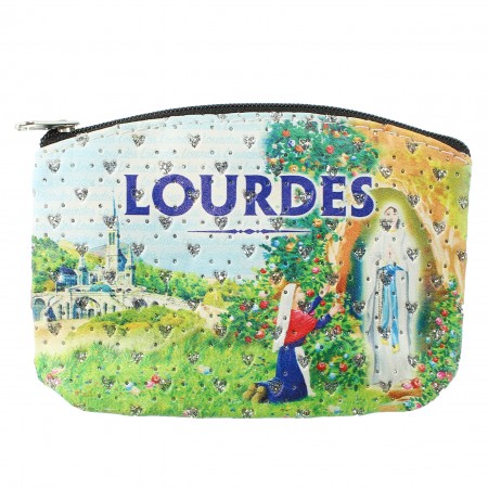 Borsa dell'Apparizione di Lourdes con strass