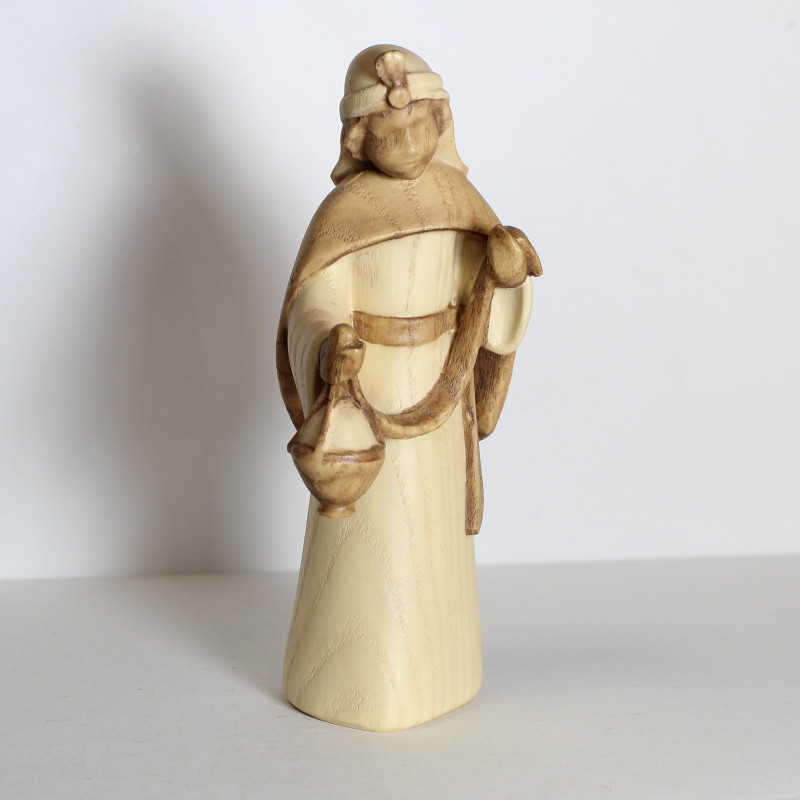 Torche LED Pour Crèche Ou Maison De Poupée - Modélisme Bois Naturel, H = 4,5 Cm