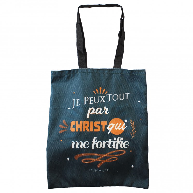 Tote Bag 35x40cm "I can do all things through Christ who strengthens me".