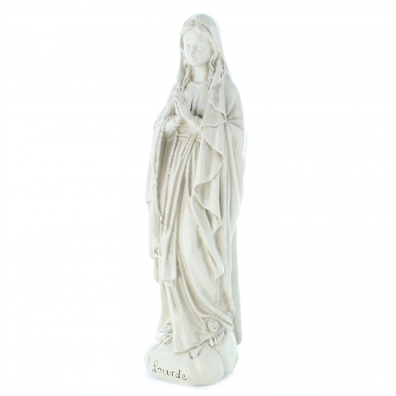Statue de Notre Dame de Lourdes en résine de 28cm