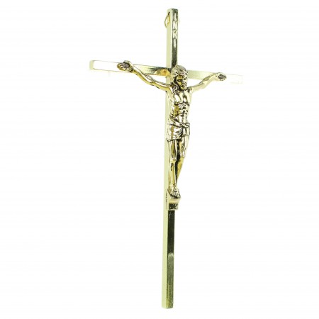 Croce in metallo dorato da 20 cm