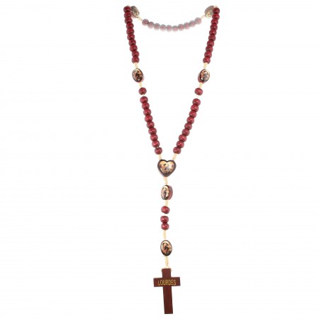 Rosary of Mary Who Unties Knots in rope with oval hole