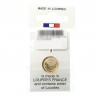 Gold-plated medal of the Virgin Mary with Lourdes water 17mm