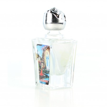 Glass bottle filled with Lourdes water 40ml