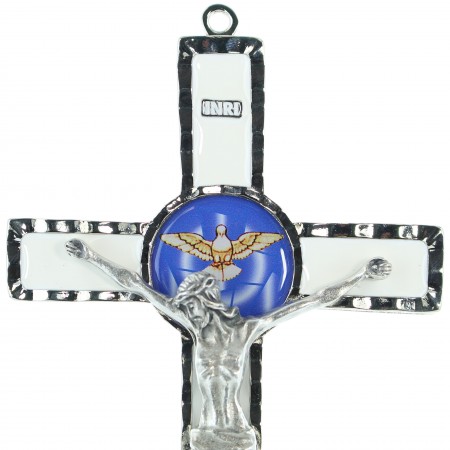 Croix Esprit Saint avec sa boîte 10x18cm