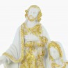 12cm white and gold Nativity Scene of the Holy Family