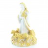 10cm white and gold statue of Jesus the Shepherd