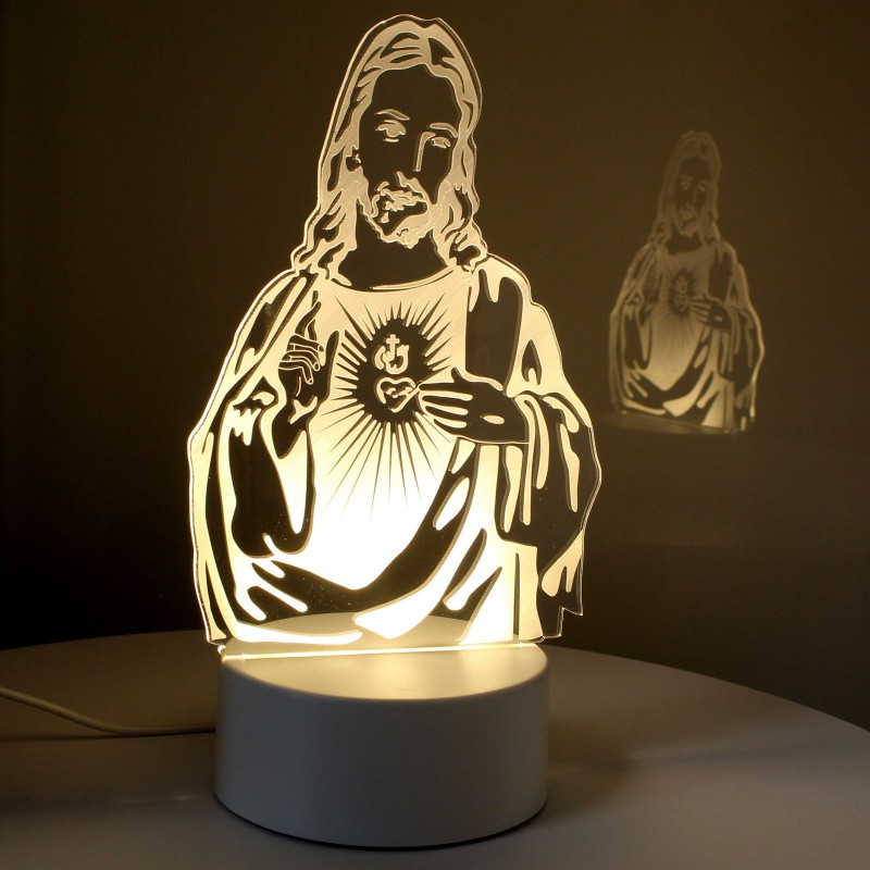 Lampada LED Sacro Cuore di Gesù