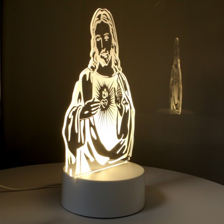 Sacred Heart of Jesus LED lamp