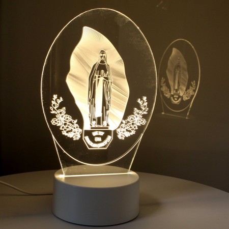 Our Lady of Lourdes LED lamp