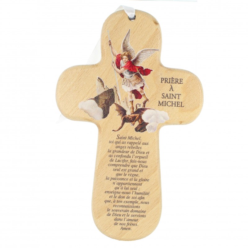 Croce di San Michele in legno 15 cm