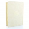 Jerusalem Bible in white and gold, compact format
