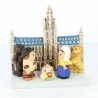 Crèche Belgique en céramique 8x7cm