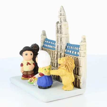 Crèche Belgique en céramique 8x7cm