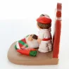 Ceramic Nativity Scene Basque Country 8x7cm