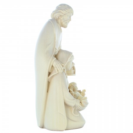 Statue de la Sainte Famille en bois de 20 cm