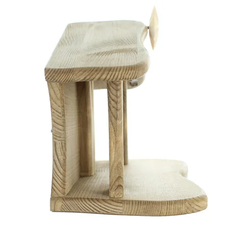 Wooden Nativity Scene 9 characters,LED lighting 15cm