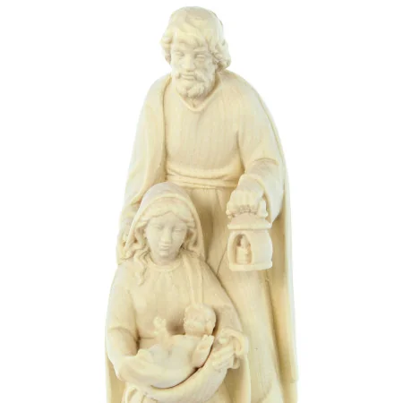 Scultura in Legno d'acero della Sacra Famiglia 10 cm