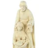 Scultura in Legno d'acero della Sacra Famiglia 10 cm