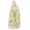 Statue de la Sainte Famille en bois de 10cm