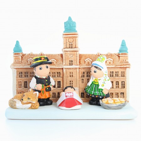 Presepe della Polonia in ceramica 8x7cm