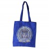 Blue mosaic tote bag of Our Lady of Lourdes